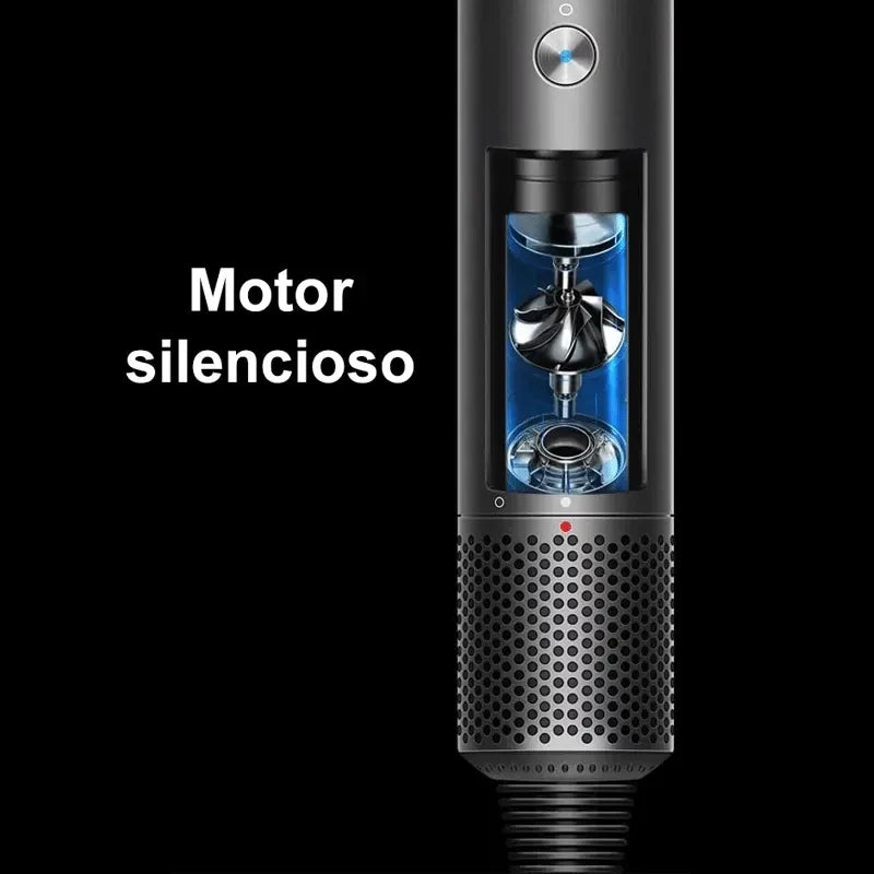 Secador de Pelo Iónico Sin Aspas 5 en 1 – Motor 110.000 rpm, Secado Rápido, Protección Capilar, 5 Accesorios