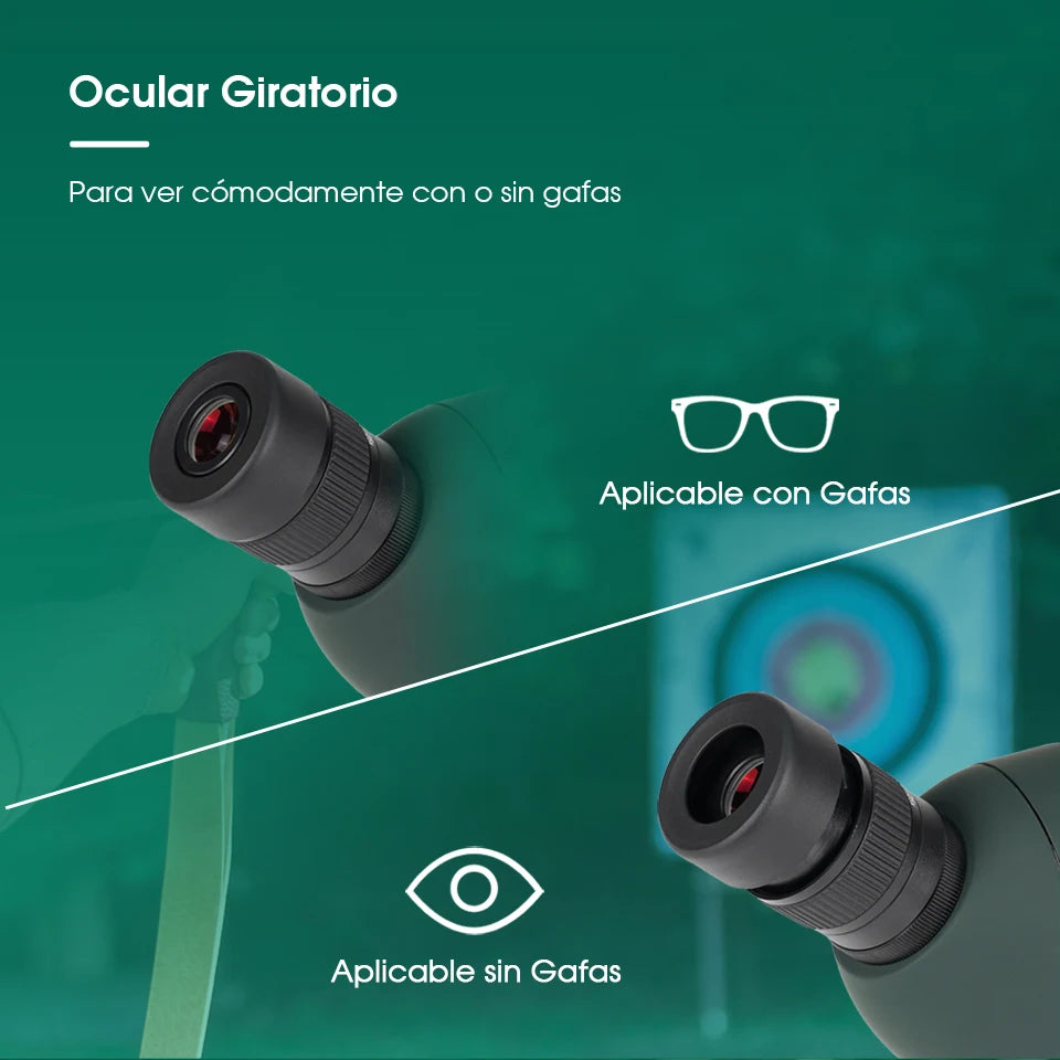 Telescopio Terrestre SVBONY SV28/SV28 PLUS 25-75x70mm con Trípode | Impermeable IPX4 | Observación de Aves, Tiro al Blanco y Naturaleza