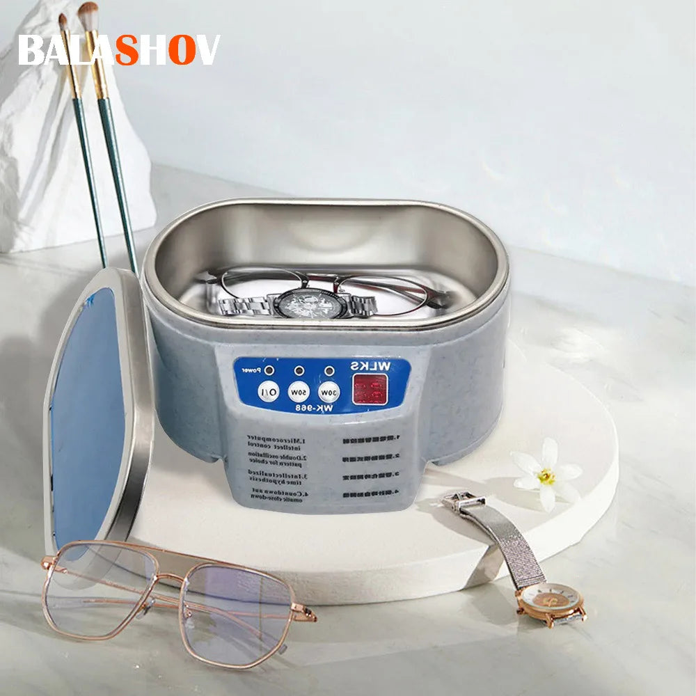 Limpiador Ultrasónico Digital BALASHOV 500ml – 30W/50W, 40KHz – Gafas, Joyas, Relojes y Más