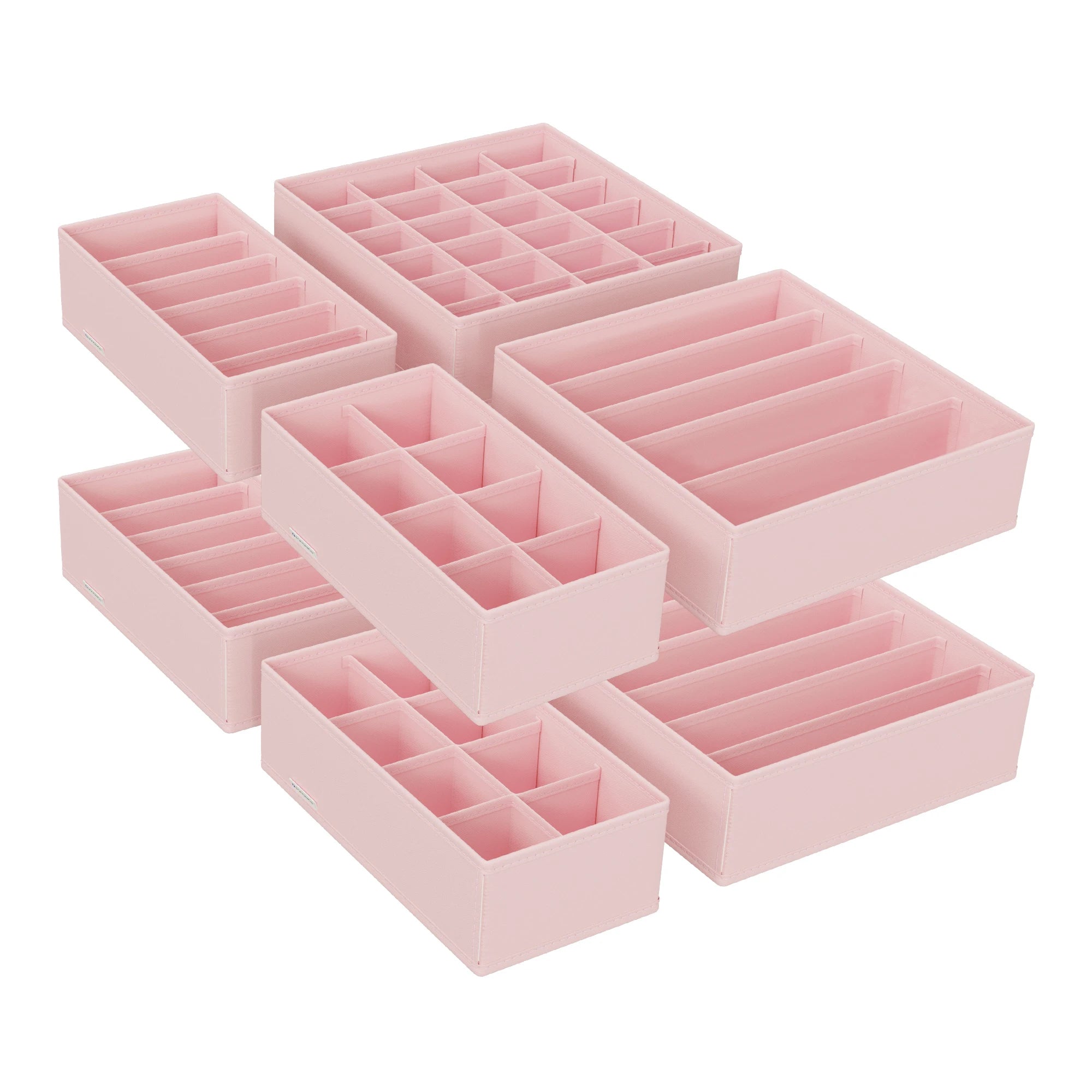 Organizadores de Cajón SONGMICS – Pack 8 Piezas Plegables para Sujetadores, Ropa Interior, Calcetines y Corbatas