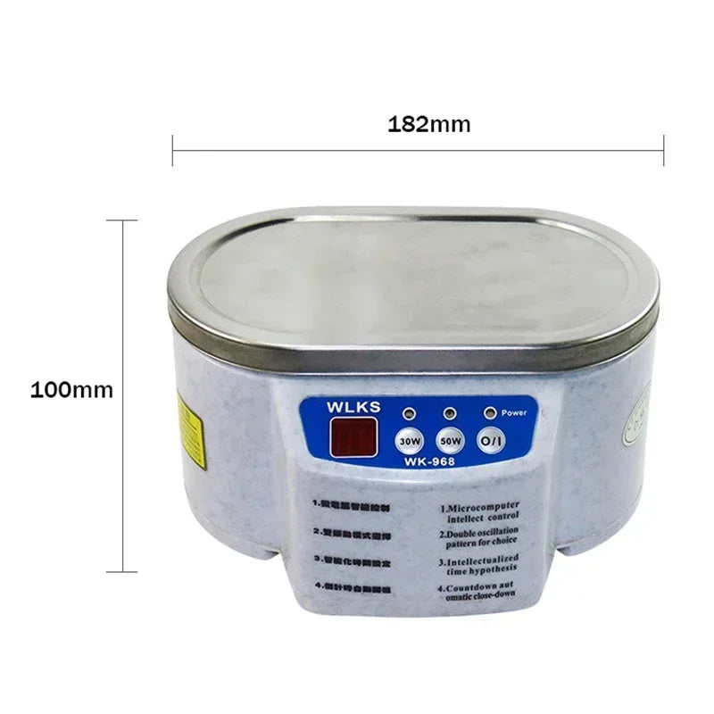 Limpiador Ultrasónico Digital BALASHOV 500ml – 30W/50W, 40KHz – Gafas, Joyas, Relojes y Más