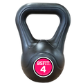 Kettlebell de Plástico Relleno de Hormigón Bsfit | Antideslizante | Entrenamiento Funcional en Casa y Gimnasio