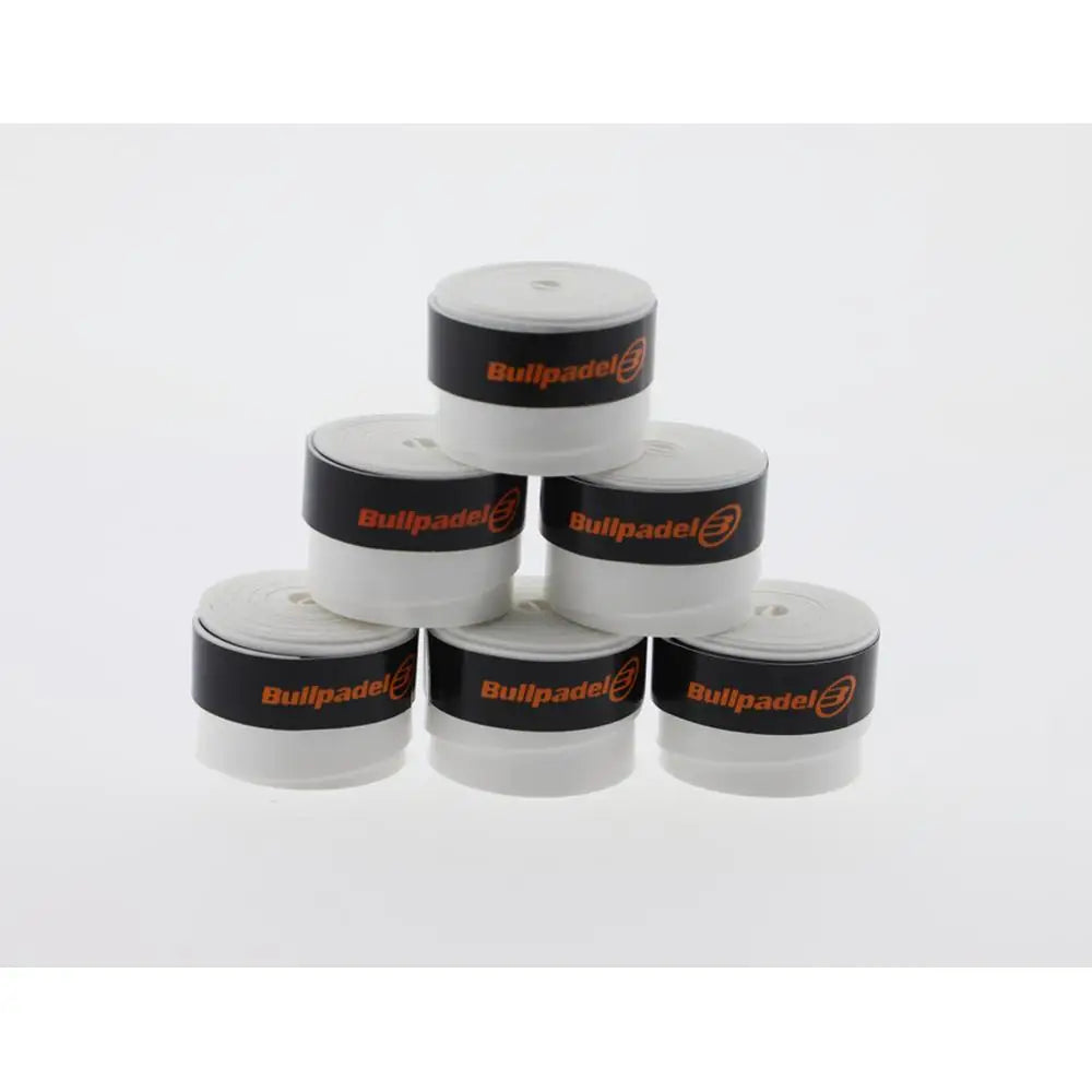 Pack 6 Overgrips PRO Bullpadel para Pádel | Negro, Blanco, Rojo, Amarillo, Naranja | Máximo Agarre y Confort
