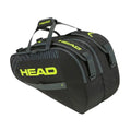 Paletero HEAD Base M 2023 Negro/Amarillo | Bolsa de Pádel para Jugadores Avanzados | Resistente y Espacioso