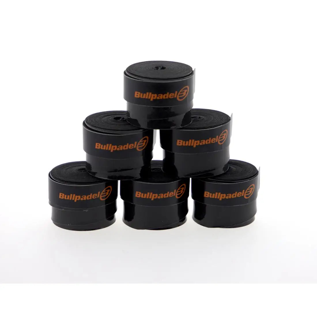 Pack 6 Overgrips PRO Bullpadel para Pádel | Negro, Blanco, Rojo, Amarillo, Naranja | Máximo Agarre y Confort