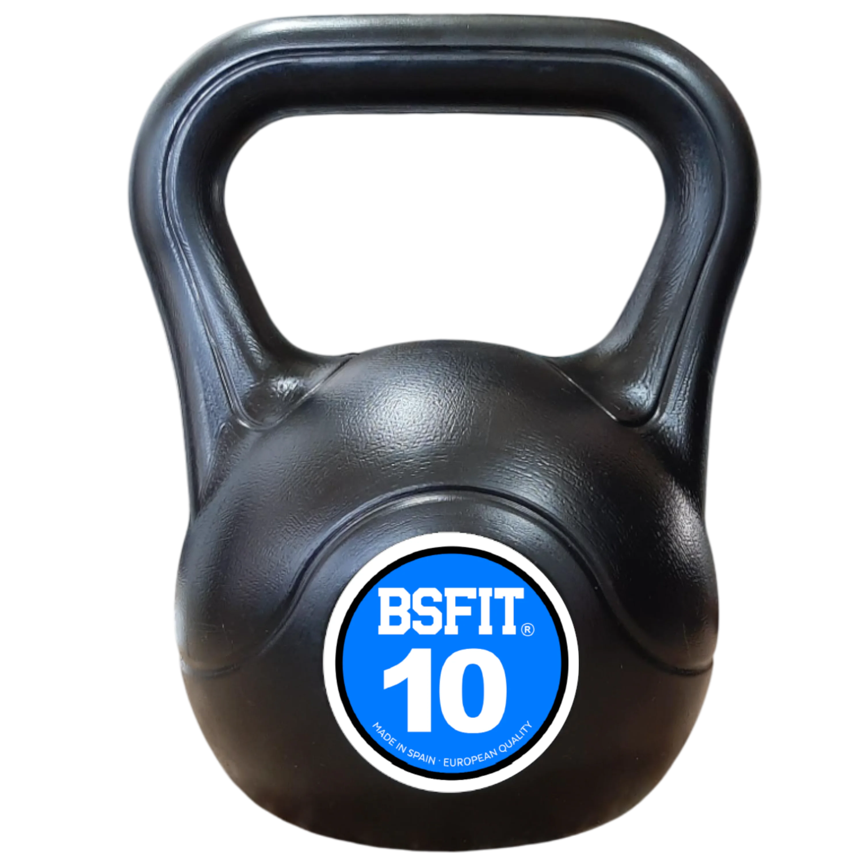 Kettlebell de Plástico Relleno de Hormigón Bsfit | Antideslizante | Entrenamiento Funcional en Casa y Gimnasio