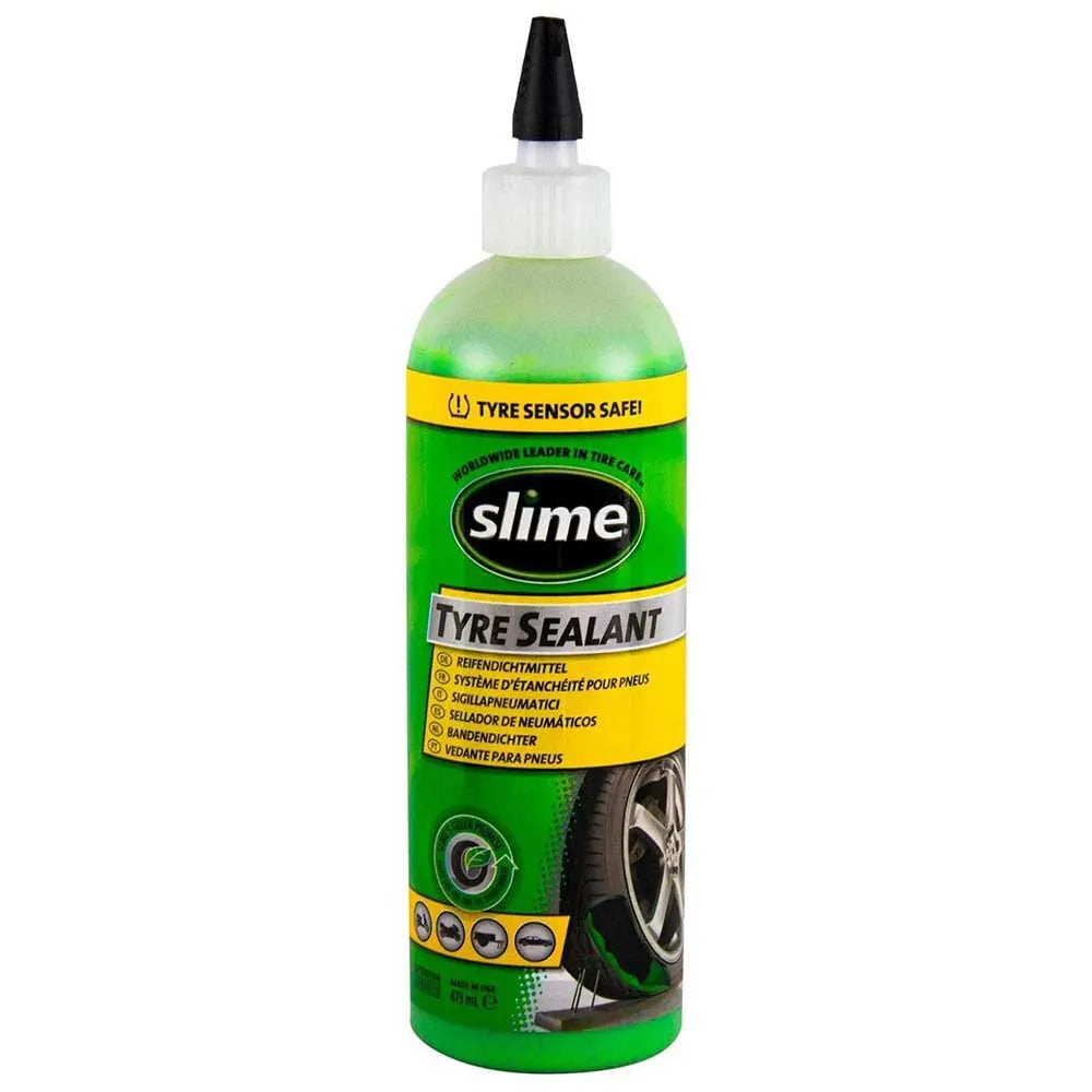 Sellante Antipinchazos Slime con Tecnología Fibro-Seal | Repara Pinchazos hasta 6mm | No Tóxico para Bicicletas