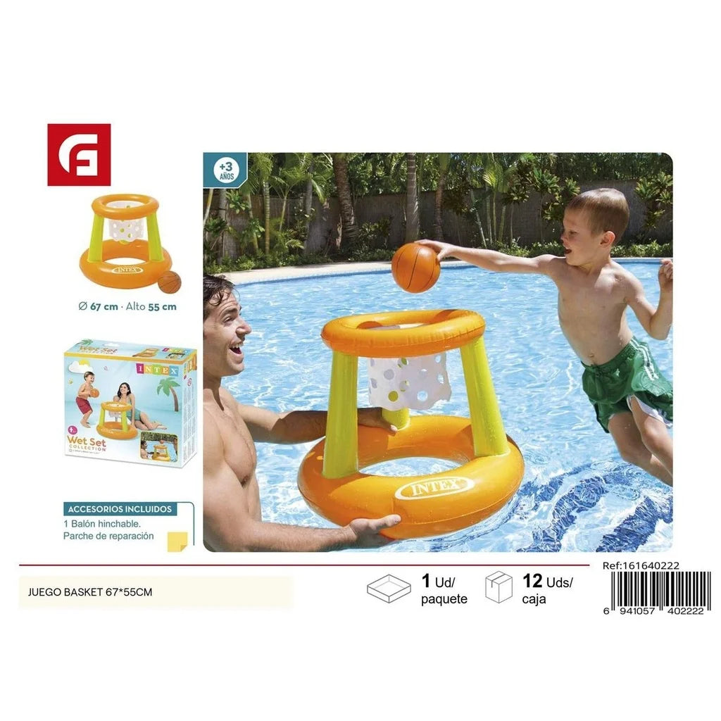 Juego de Baloncesto Inflable para Piscina Intex – 67x55 cm