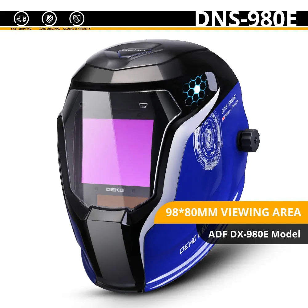 Careta de Soldadura Automática DEKOPRO Solar – Oscurecimiento Automático, Rango 4/9-13, MIG MMA TIG