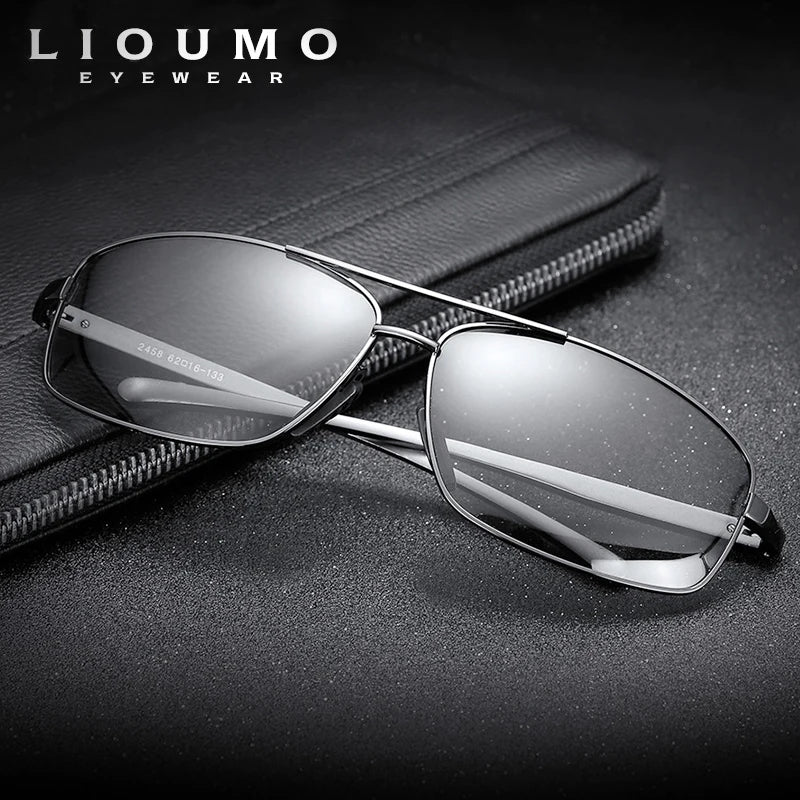 Gafas de Sol Fotocromaticas Polarizadas LIOUMO — Camaleón UV400 para Hombre y Mujer