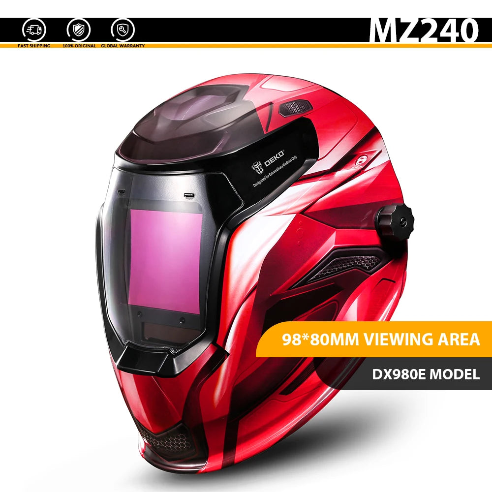 Careta de Soldadura Automática DEKOPRO Solar – Oscurecimiento Automático, Rango 4/9-13, MIG MMA TIG