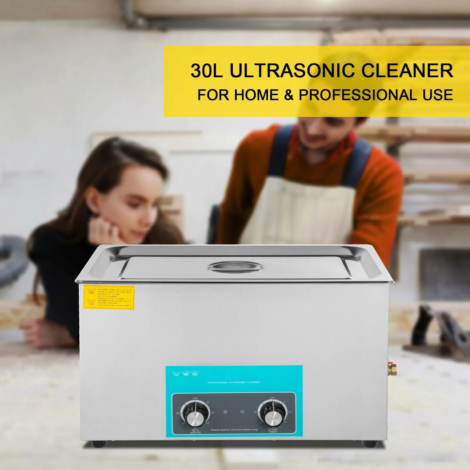 Limpiador Ultrasónico Eléctrico SucceBuy – 3L / 6,5L / 10L / 15L / 22L / 30L, 40KHz, Acero Inoxidable 304, con Calefacción
