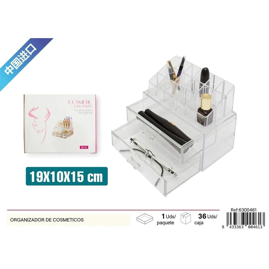 Organizador de Cosméticos de Metacrilato - Soporte para Maquillaje y Belleza