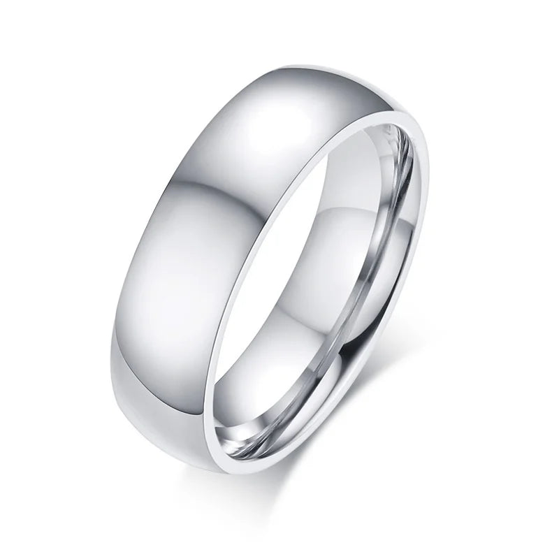 Anillo de Boda Clásico Vnox en Oro de Acero Inoxidable