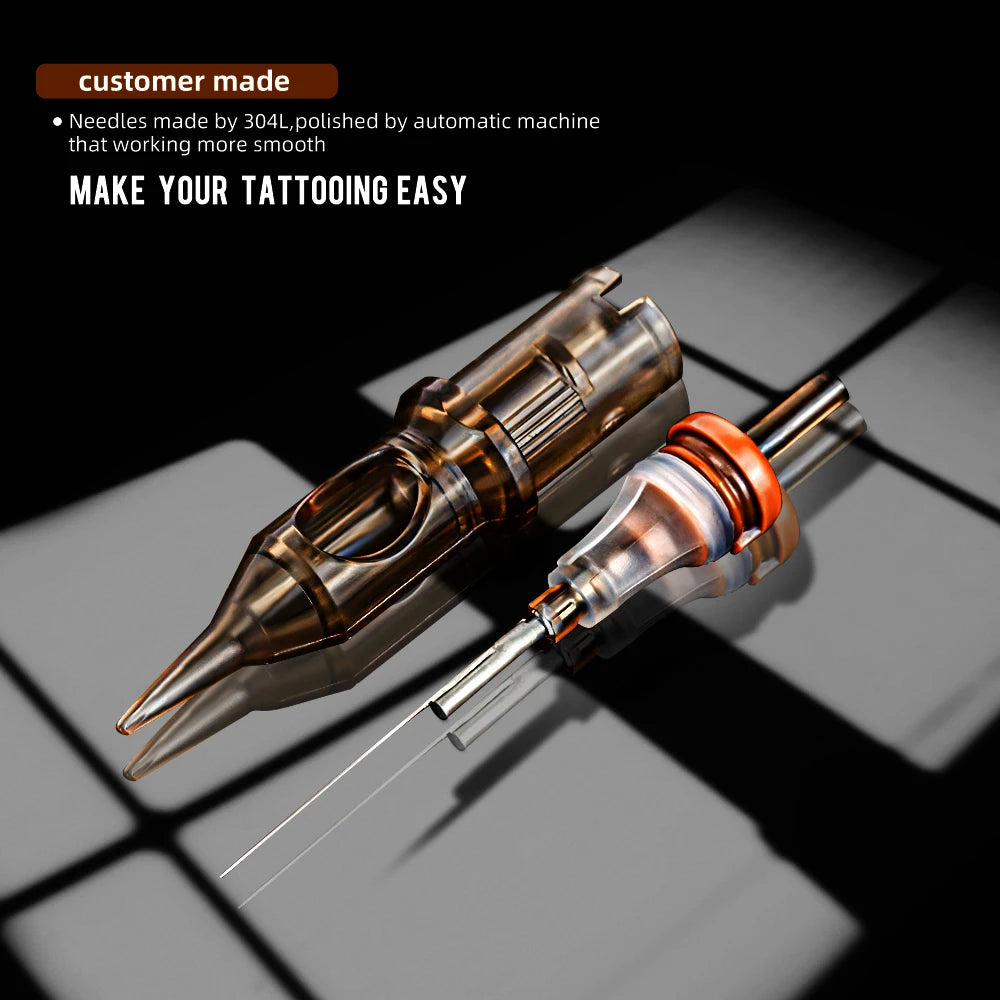 Cartuchos de Aguja para Tatuaje Ambition Premium — Round Liner, Shader y Curved Magnum