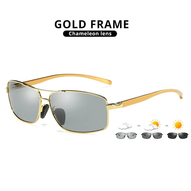 Gafas de Sol Fotocromaticas Polarizadas LIOUMO — Camaleón UV400 para Hombre y Mujer