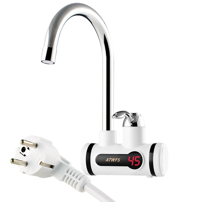 Grifo Calentador de Agua Instantáneo ATWFS para Cocina — Sin Depósito, Digital, 220V