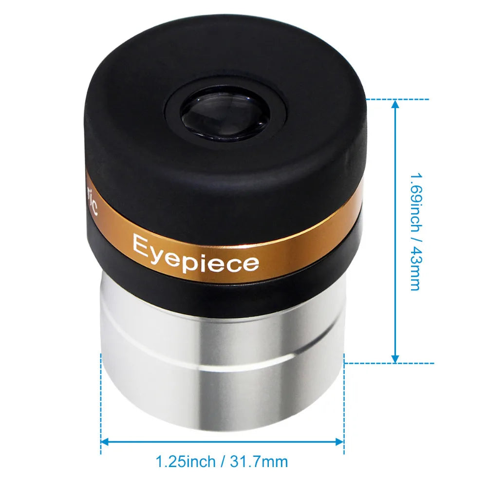 Oculares SVBONY 4/10/23mm Gran Angular 62° | Ocular Asférico HD para Telescopios 1,25" | Accesorio Astronomía