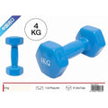 Pesa Mancuerna Azul 4kg, Equipamiento de Fitness y Musculación para Entrenamiento