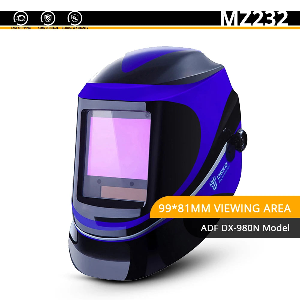 Careta de Soldadura Automática DEKOPRO Solar – Oscurecimiento Automático, Rango 4/9-13, MIG MMA TIG