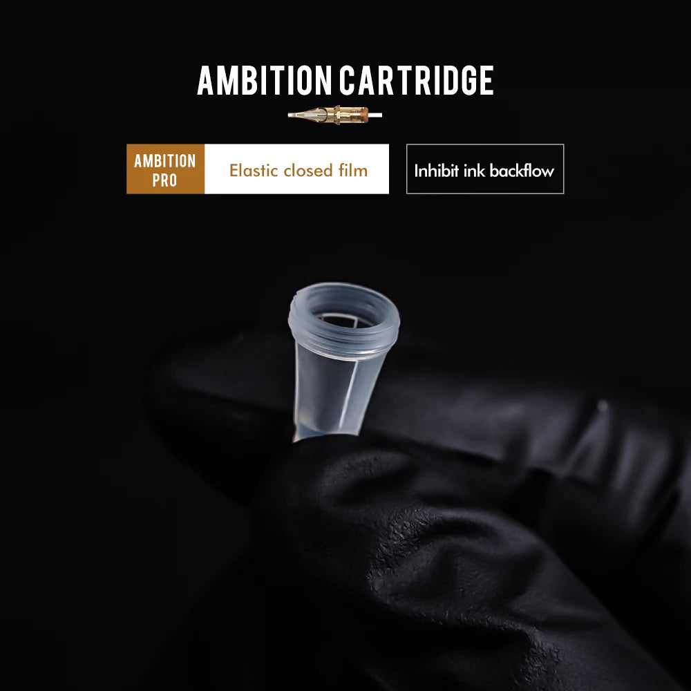 Cartuchos de Aguja para Tatuaje Ambition Premium — Round Liner, Shader y Curved Magnum