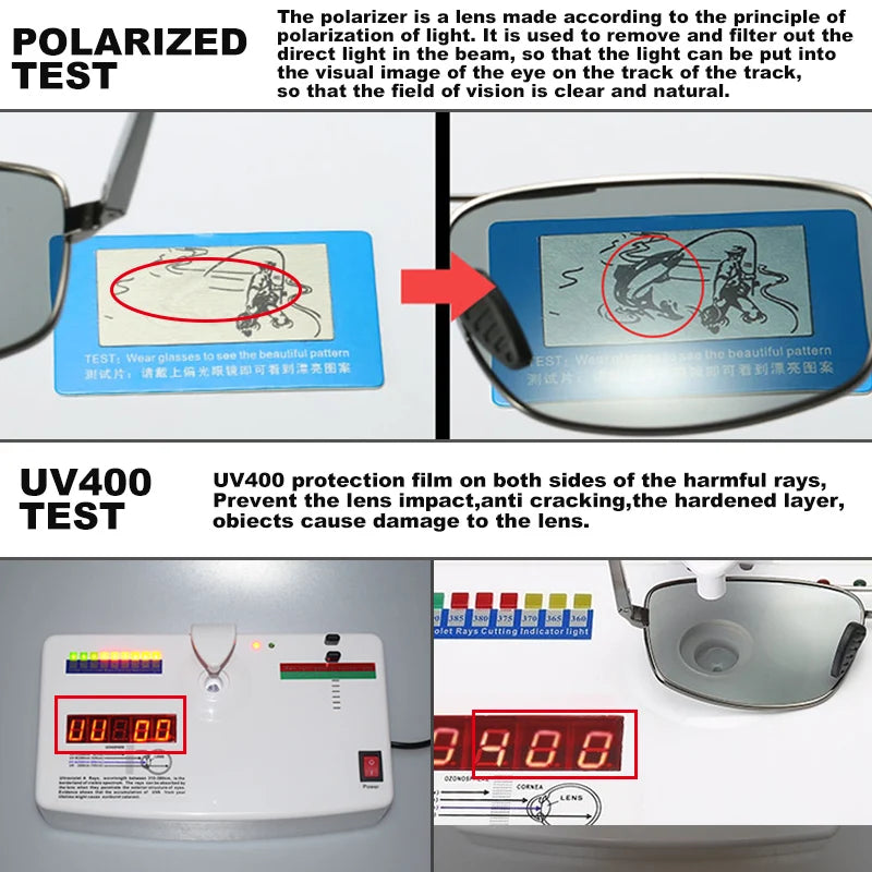 Gafas de Sol Fotocromaticas Polarizadas LIOUMO — Camaleón UV400 para Hombre y Mujer