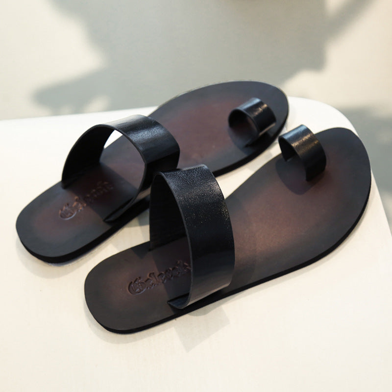 Sandalias Romanas de Cuero para Hombre