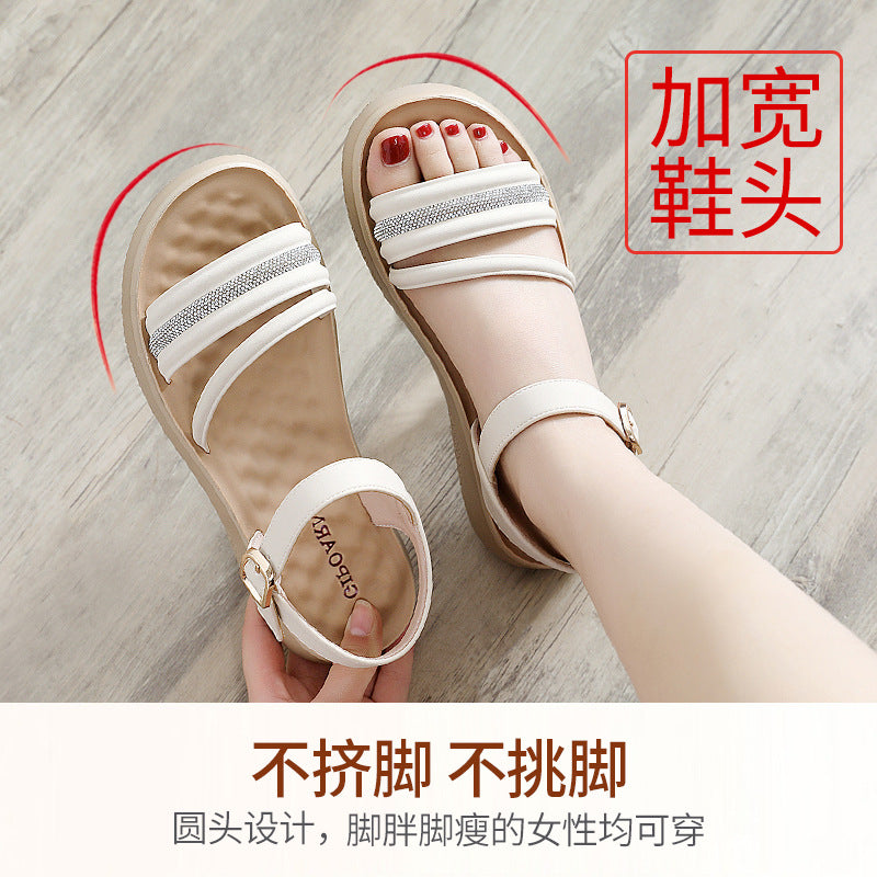 Sandalias Planas Confort con Suela Suave para Mujer