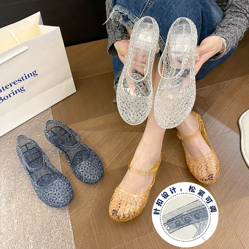 Sandalias Transparentes de Verano para mujer