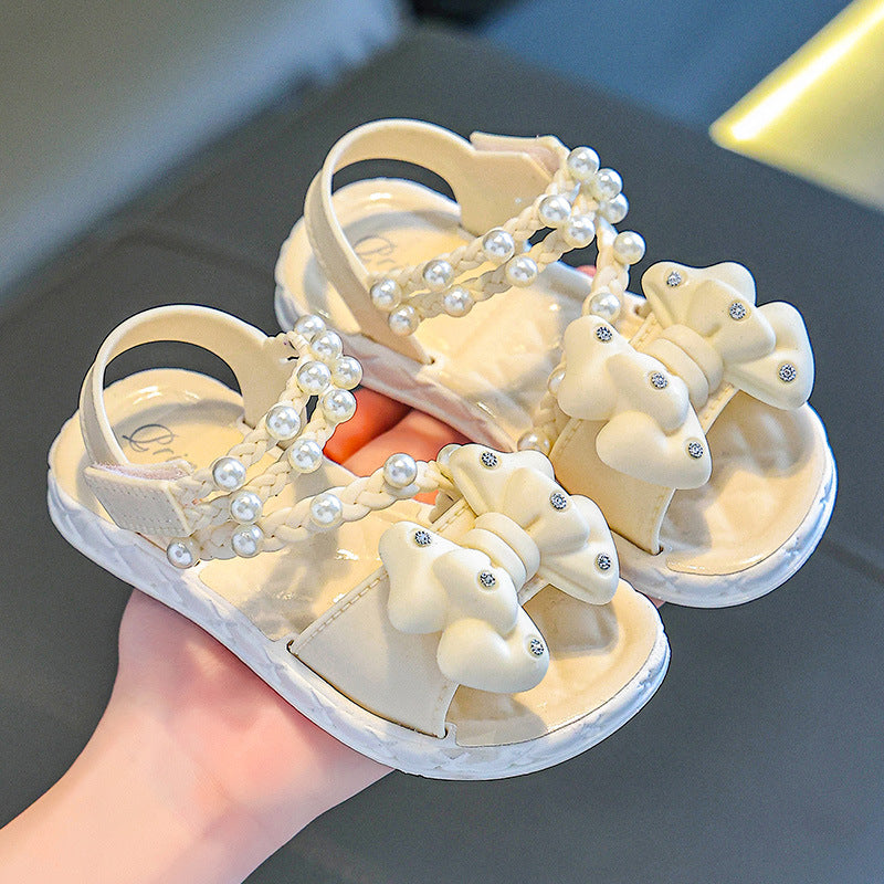 Sandalias de Princesa con Lazo para Niña
