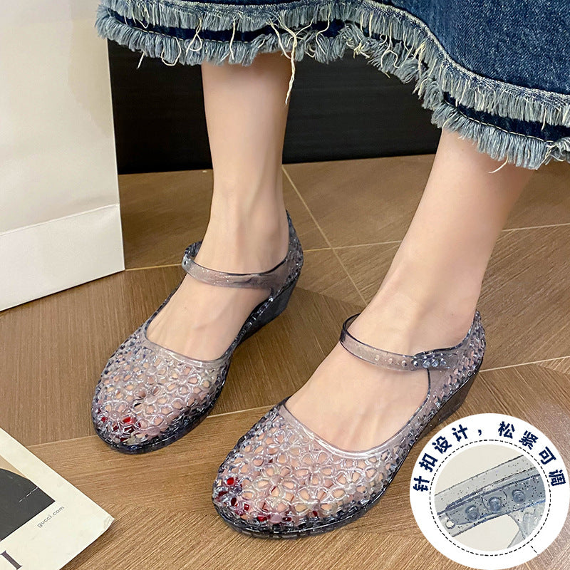 Sandalias Transparentes de Verano para mujer