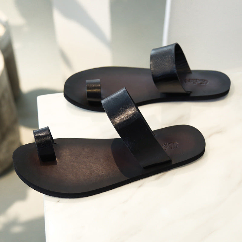 Sandalias Romanas de Cuero para Hombre