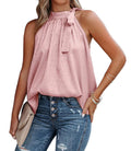 Blusa Elegante de Satén sin Mangas para Verano