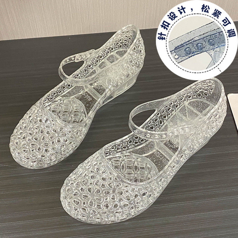 Sandalias Transparentes de Verano para mujer