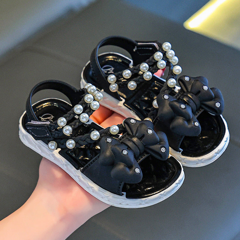 Sandalias de Princesa con Lazo para Niña