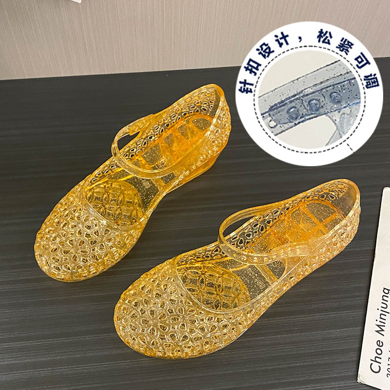 Sandalias Transparentes de Verano para mujer