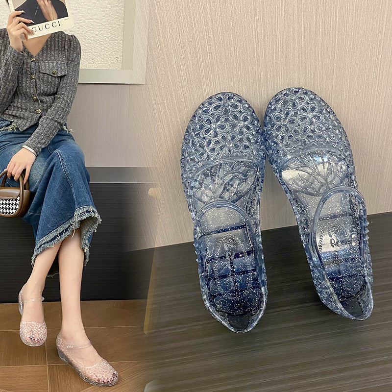 Sandalias Transparentes de Verano para mujer