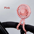 Ventilador Portátil con Pinza Mini USB Recargable 360° para Cochecito, Escritorio y Exterior