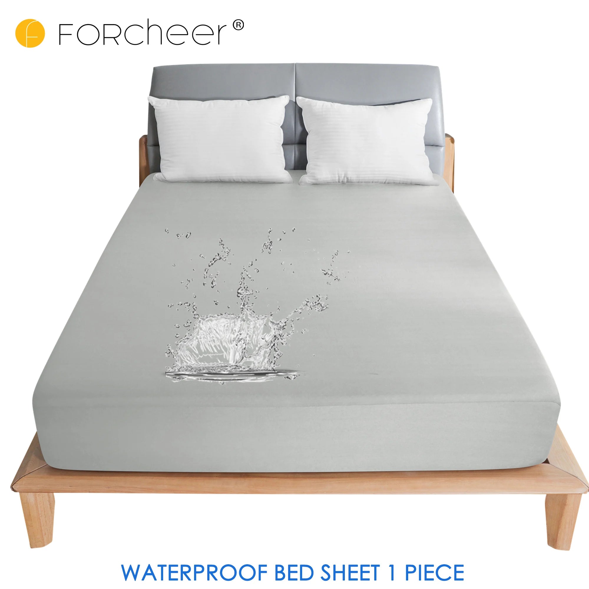 Protector de Colchón Impermeable FORCHEER – Transpirable, Antihumedad, Lavable, 140/160/180 cm
