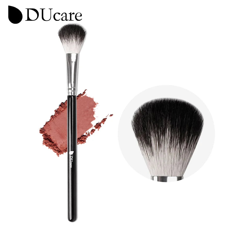 DUcare Brocha de Cejas y Peine de Pestanas 2 en 1, Brocha Angulada y Espoolie Doble Extremo, Set de Brochas de Maquillaje Profesional