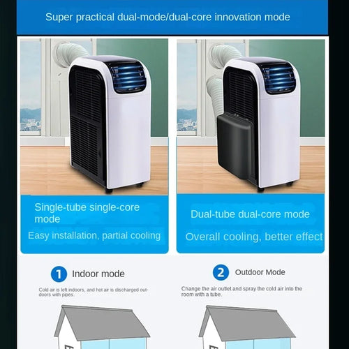 Aire Acondicionado Portátil Inverter de Alta Potencia (Frío/Calor) - Todo en Uno