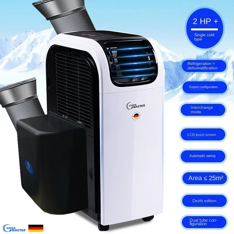 Aire Acondicionado Portátil Inverter de Alta Potencia (Frío/Calor) - Todo en Uno