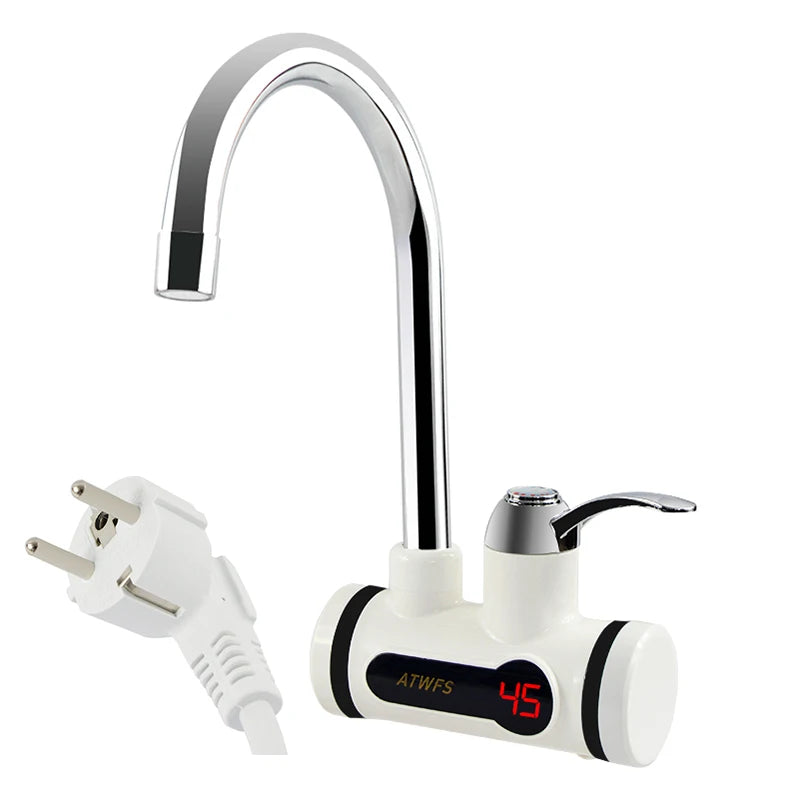 Grifo Calentador de Agua Instantáneo ATWFS para Cocina — Sin Depósito, Digital, 220V