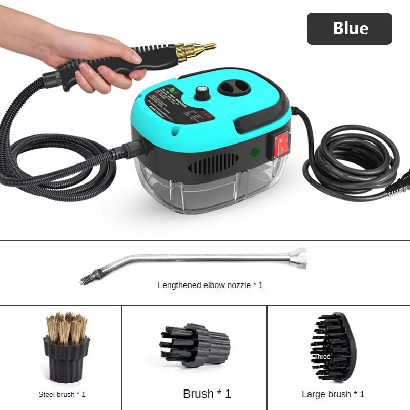 Limpiadora de Vapor a Presión BALASHOV 2500W — Portátil para Hogar, Coche y Aire Acondicionado
