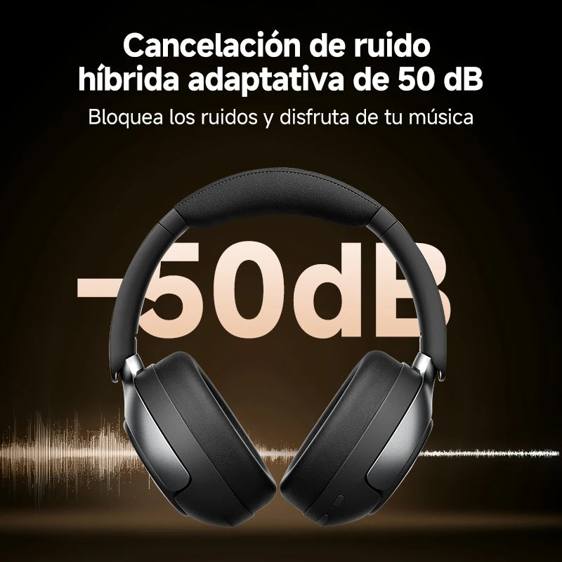 QCY H3 Pro ANC Auriculares Inalámbricos Bluetooth Hi-Res con LDAC, Cancelación de Ruido 50dB y Audio Espacial 360°