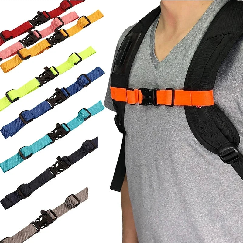 Mochila, bolso de pecho, arnés con correa, correa de hombro ajustable para bolso, bolsas tácticas para acampar al aire libre, correas, accesorios para mochila