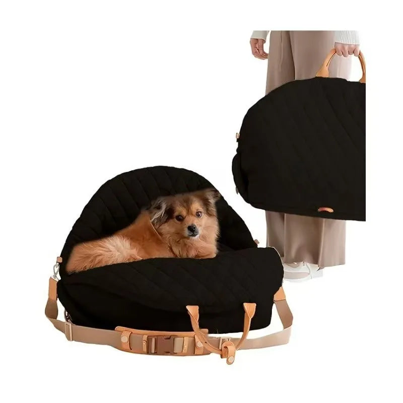 Asiento de Coche 3 en 1 y Bolso de Viaje para Perros