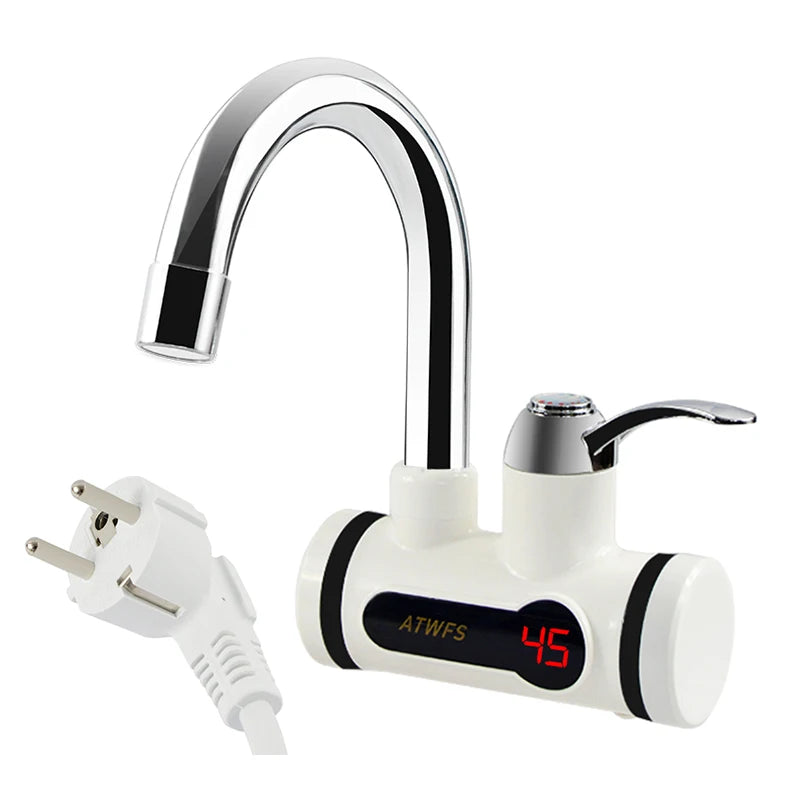 Grifo Calentador de Agua Instantáneo ATWFS para Cocina — Sin Depósito, Digital, 220V