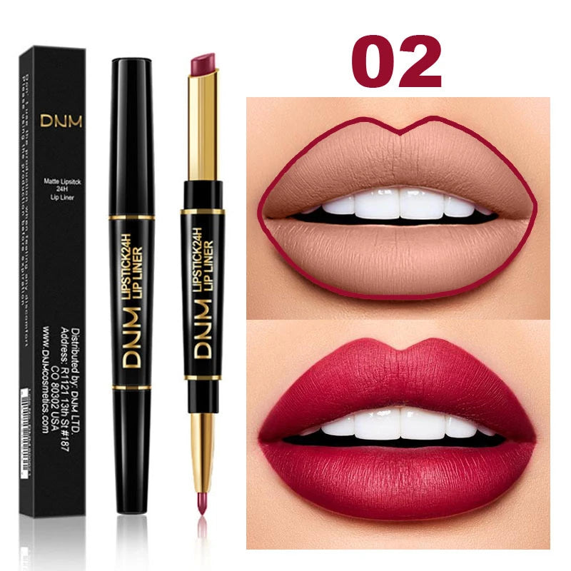 Combo de Labios Perfecto: Pintalabios Mate + Perfilador Hidratante.