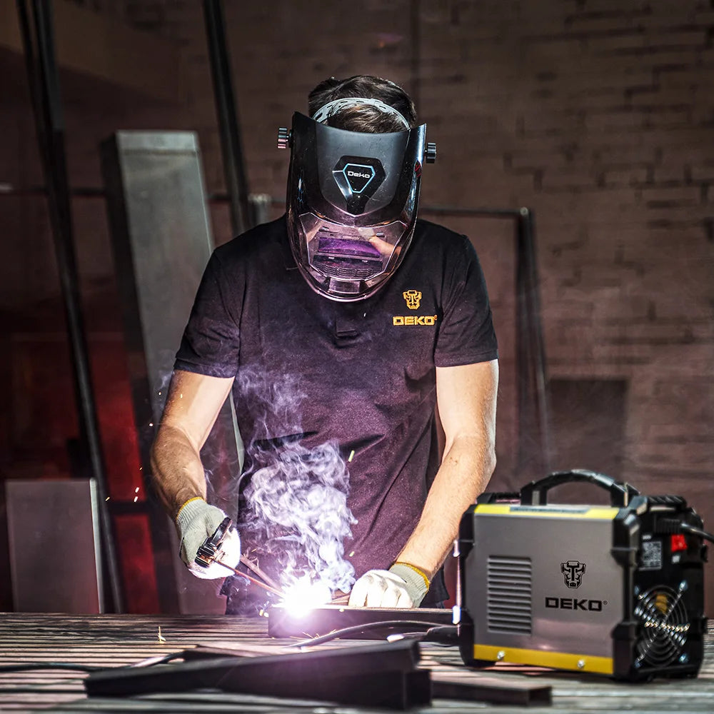 Careta de Soldadura Automática DEKOPRO Solar – Oscurecimiento Automático, Rango 4/9-13, MIG MMA TIG